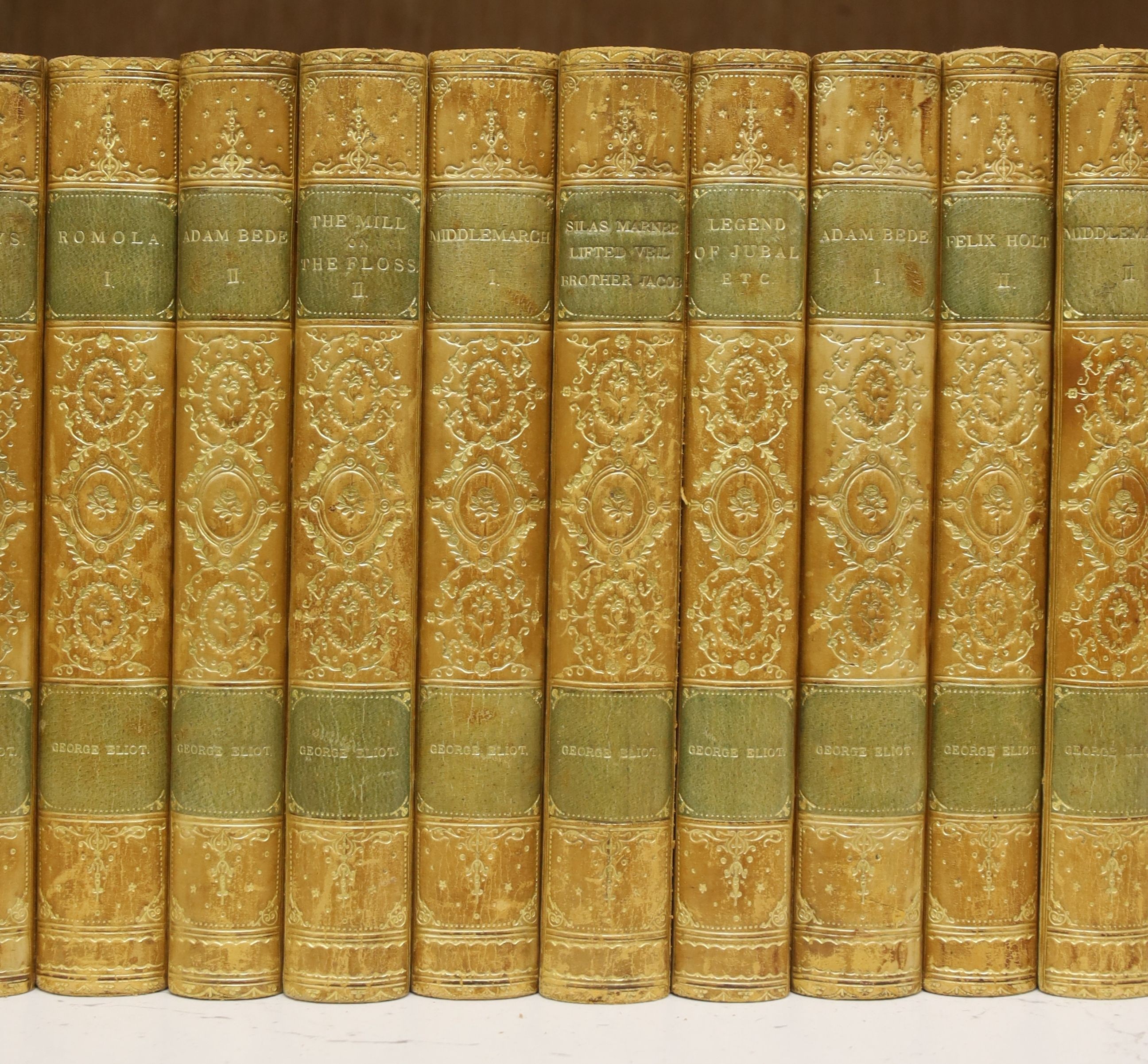 Eliot, George - Works, Standard edition, 21 vols, 8vo, calf, William Blackwood & Co., Edinburgh [1895]